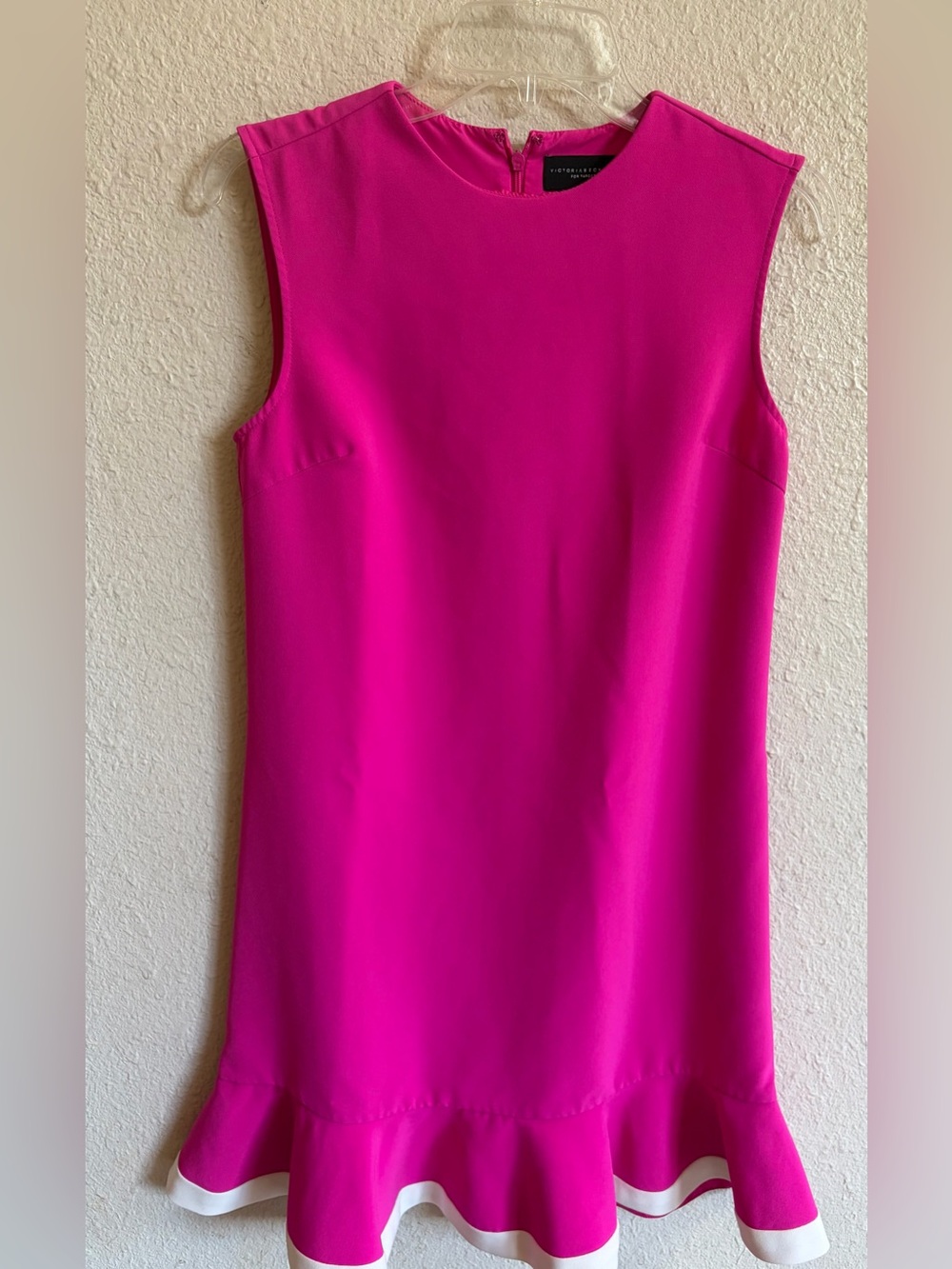 Victoria Beckham girly feminine pink sleeveless dress size XS